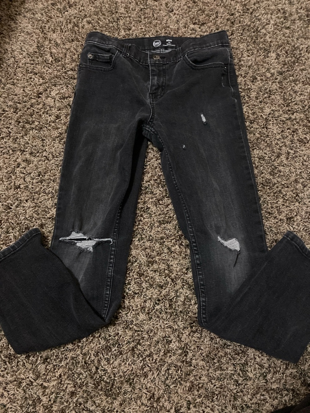 wonder nation Black Kids Distressed Jeans